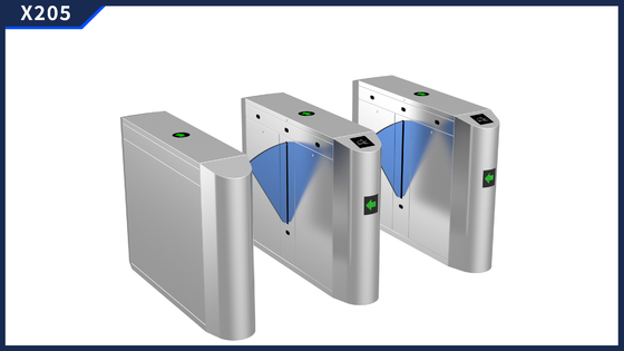 주문 블루 아크릴 SUS304 스테인리스 보안 플랩 장벽 게이트 RFID IC ID CARD 액세스 제어 시스템 online manufacture