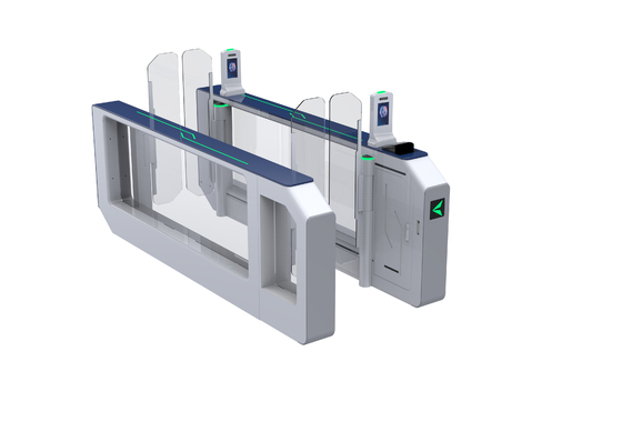 Airport use Double Identification Swing Barrier Gate 10mm Acrylic Arm 100w Power