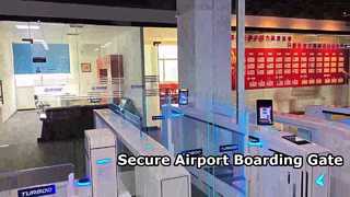 M3620-AB 보행자 출입 통제 공항 탑승 게이트 AB 회전식 게이트 보기